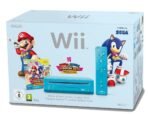 Nintendo Wii blaue Spielekonsole