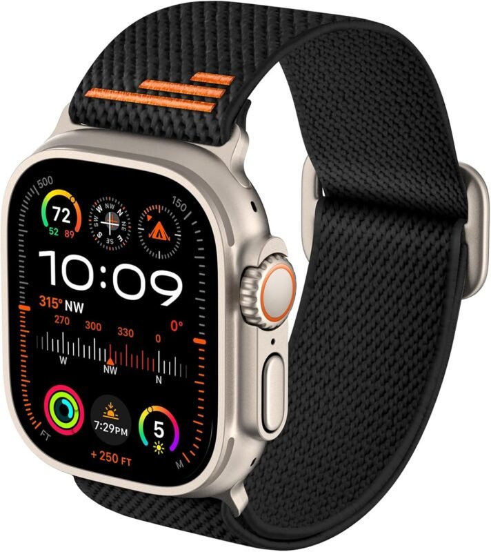 AMANECER Stretch-Nylonbänder-Apple Watch Ultra