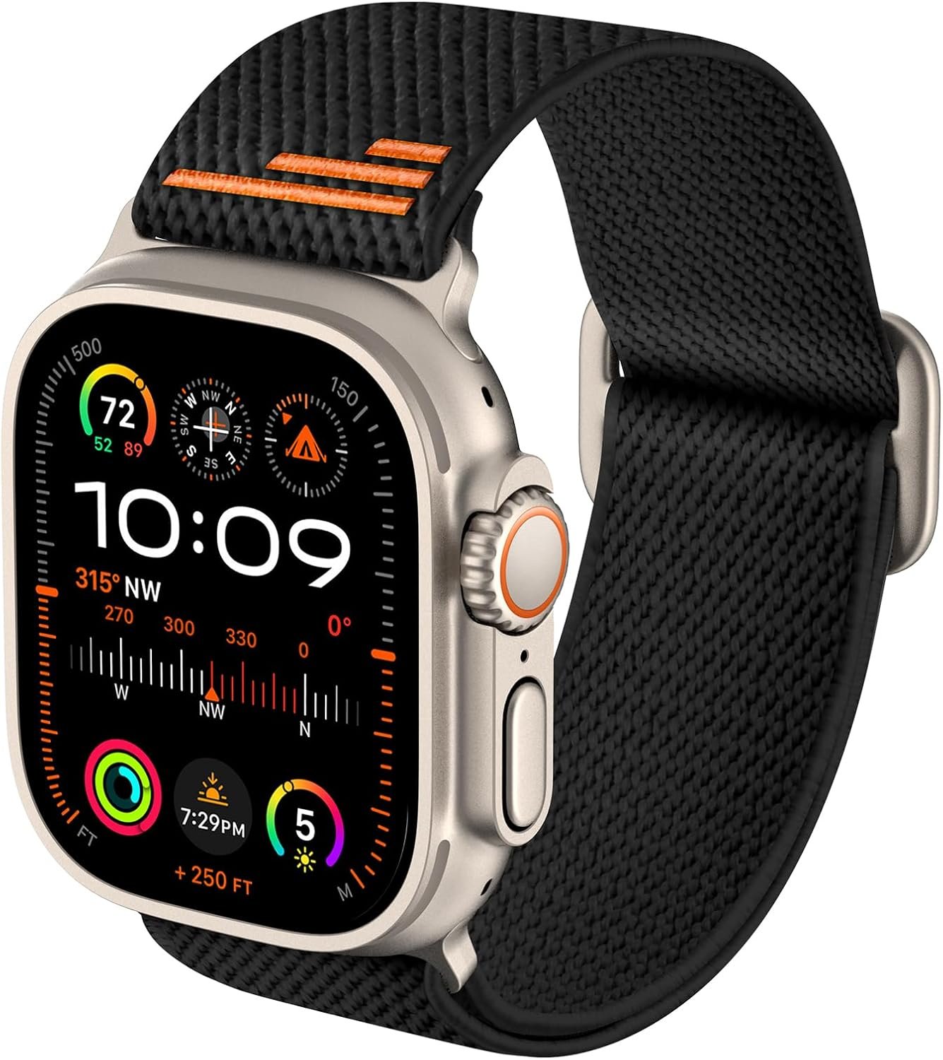 AMANECER Stretch-Nylonbänder-Apple Watch Ultra