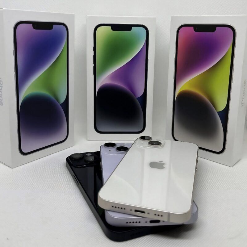 Apple iPhone 14 SEHR GUT Schwarz Weiß Blau Lila 128GB 256GB 512 OVP Ohne Simlock