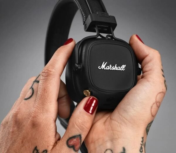 Marshall Major IV Bluetooth-Kopfhörer – Schwarz – Kabellose Marshall Major IV-Kopfhörer